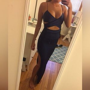 Peppermayo navy wrap dress